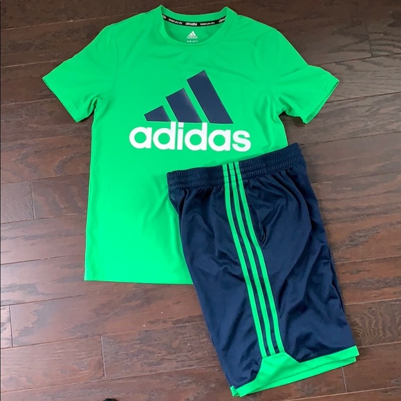 green adidas top